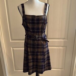JUNIORS - Plaid Jumper Dress - Size Large